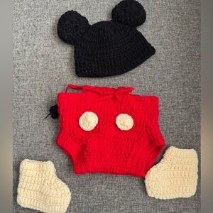 Handmade Mickey Newborn outfit
